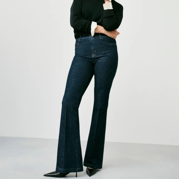SPANX Denim - Spanx Original Everywear High Rise Flare Jeans New With Tags